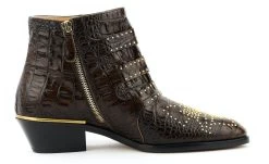 Chloé CHLOE SUSANNA BOOT BROWN CROC -Modeboetiek Schoenenwinkel 43690 4