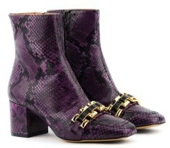 ROBERTO FESTA AVILA SQUARE BOOTIE CHAIN PURPLE -Modeboetiek Schoenenwinkel 43709 2
