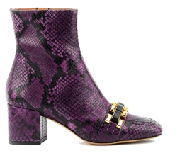 ROBERTO FESTA AVILA SQUARE BOOTIE CHAIN PURPLE -Modeboetiek Schoenenwinkel 43709