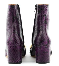 ROBERTO FESTA AVILA SQUARE BOOTIE CHAIN PURPLE -Modeboetiek Schoenenwinkel 43709 4