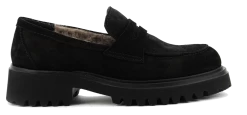 PAUL WARMER ALICIA LOAFER SHEARLING BLACK -Modeboetiek Schoenenwinkel 43741