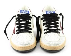 GOLDEN GOOSE BALL STAR WHITE BORDO -Modeboetiek Schoenenwinkel 43776 4