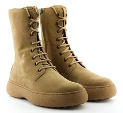 TOD'S W G LACE UP BOOT BEIGE -Modeboetiek Schoenenwinkel 43813 2