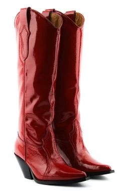 TORAL ANA WESTERN BOOT RED PATENT