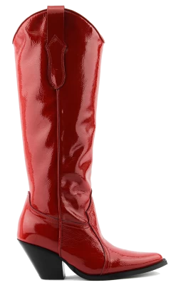 TORAL ANA WESTERN BOOT RED PATENT -Modeboetiek Schoenenwinkel 43820