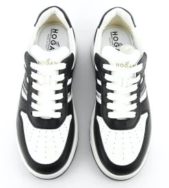 HOGAN H630 SNEAKER LOW BLACK WHITE