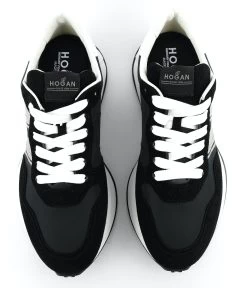 HOGAN H641 SNEAKER BLACK/SILVER