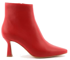LOLA CRUZ ZIPPED ANKLEBOOT LIPSTICK RED -Modeboetiek Schoenenwinkel 43900