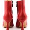 LOLA CRUZ ZIPPED ANKLEBOOT LIPSTICK RED