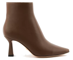 LOLA CRUZ AIPPED ANKLEBOOT BROWN LEATHER -Modeboetiek Schoenenwinkel 43901