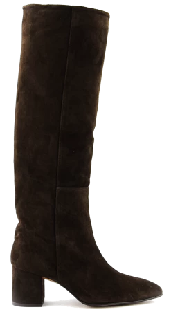 TORAL LONG BOOT SUEDE DARK BROWN 50