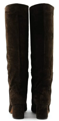 TORAL LONG BOOT SUEDE DARK BROWN 50 -Modeboetiek Schoenenwinkel 43935 3
