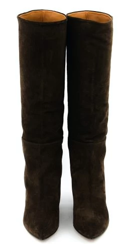 TORAL LONG BOOT SUEDE DARK BROWN 50 -Modeboetiek Schoenenwinkel 43935 4