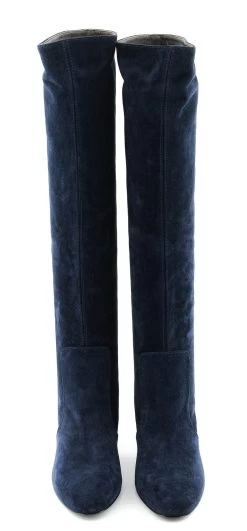 PAUL WARMER VIONA LONG BOOTS BLUE SUEDE -Modeboetiek Schoenenwinkel 43948 4