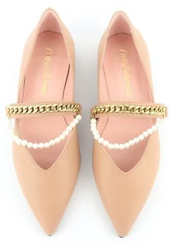PRETTY BALLERINA ELLA PEARL CHAIN NUDE -Modeboetiek Schoenenwinkel 43971 4