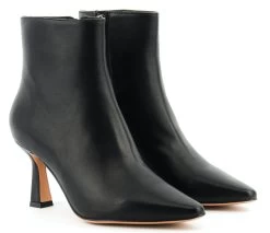 LOLA CRUZ ZIPPED ANKLE BOOT BLACK