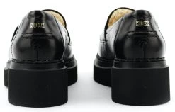 NUBIKK FRANKIE LOAFER FUR PATENT BLACK