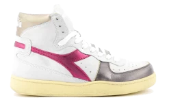 DIADORA MI BASKET METAL WHITE FUCSIA