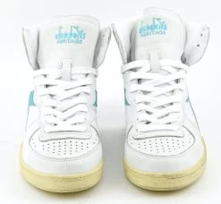 DIADORA MI BASKET USED WHITE AQUA