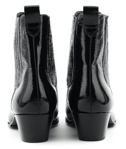 PAUL WARMER NAOMI BOOTIE BLACK PATENT
