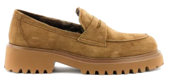 PAUL WARMER ALICIA LOAFER SHEARLING COGNAC -Modeboetiek Schoenenwinkel 44042