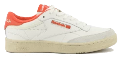 REEBOK CLUB C SNEAKER WHITE ORANGE -Modeboetiek Schoenenwinkel 44073