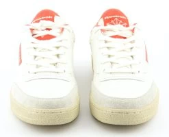 REEBOK CLUB C SNEAKER WHITE ORANGE -Modeboetiek Schoenenwinkel 44074 4