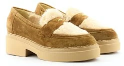 NUBIKK FRANKIE LOAFER FUR COGNAQ -Modeboetiek Schoenenwinkel 44113 2