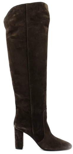PAULWARMER CHARLY KNEEHEIGHT BOOTS SMOOTH BROWN -Modeboetiek Schoenenwinkel 44164