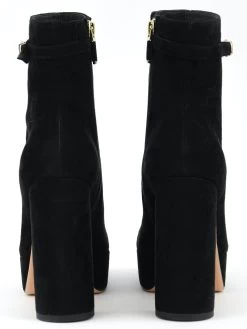 LOLA CRUZ PLATFORM BOOTIE BLACK SUEDE -Modeboetiek Schoenenwinkel 44203 3