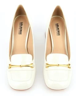 LOLA CRUZ LISON PUMP WHITE