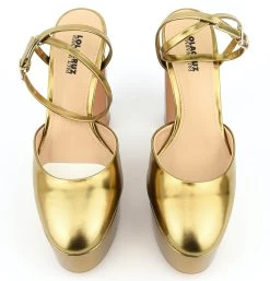 LOLA CRUZ MOVEN PUMP GOLD