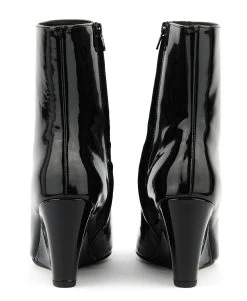 TORAL WEDGE BOOTIE BLACK PATENT -Modeboetiek Schoenenwinkel 44259 5