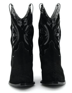 TORAL WESTERN BOOTIE BLACK SUEDE -Modeboetiek Schoenenwinkel 44262 3