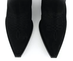 TORAL WESTERN BOOTIE BLACK SUEDE -Modeboetiek Schoenenwinkel 44262 4