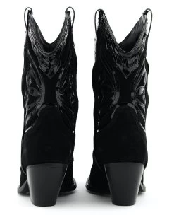 TORAL WESTERN BOOTIE BLACK SUEDE -Modeboetiek Schoenenwinkel 44262 5