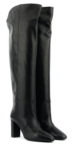 PAUL WARMER CHARLY KNEEHEIGHT BOOTS SMOOTH BLACK