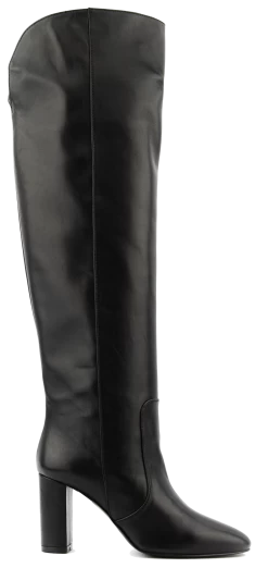 PAUL WARMER CHARLY KNEEHEIGHT BOOTS SMOOTH BLACK -Modeboetiek Schoenenwinkel 44375 1