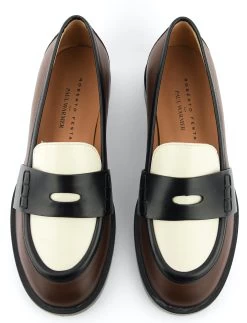 ROBERTO FESTA ALIHA LOAFER BROWN WHITE BLACK