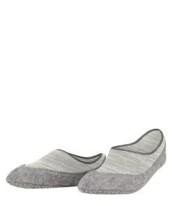 FALKE Dames Huissokken Cosy Slipper Light Grey Melange