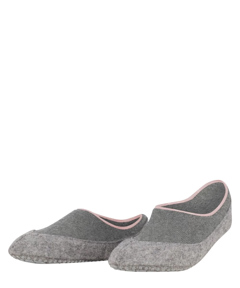 FALKE Dames Huissokken Cosy Slipper Light Grey 1 FALKE Dames Huissokken Cosy Slipper Light Grey