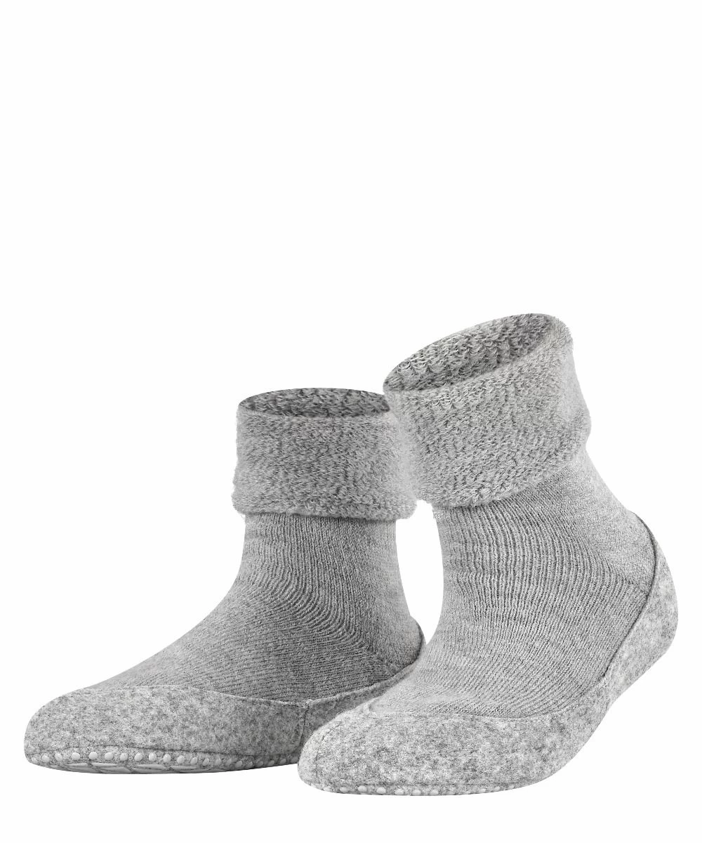 FALKE Dames Huissokken Cosyshoe Grey Melange 1 FALKE Dames Huissokken Cosyshoe Grey Melange