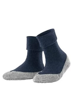 FALKE Dames Huissokken Cosyshoe Marine Melange