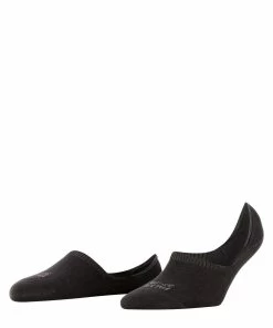FALKE Dames Footies High Cut Step Zwart