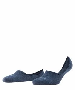 FALKE Dames Footies High Cut Step Navyblue