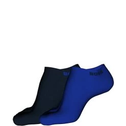 Hugo Boss Design Heren Sneakersokken 2-Pack Open Blue