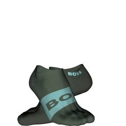 Hugo Boss Heren Sneakersokken Logo 2-pack Groen