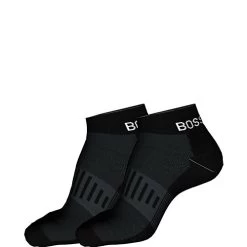 Hugo Boss Heren Sneakersokken Sport 2-Pack Zwart
