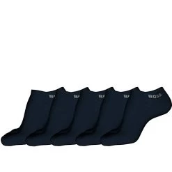 Hugo Boss Heren Sneakersokken 5-Pack Dark Navy