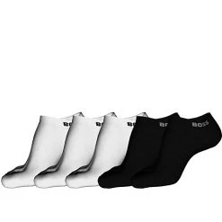 Hugo Boss Heren Sneakersokken 5-Pack Zwart / Wit